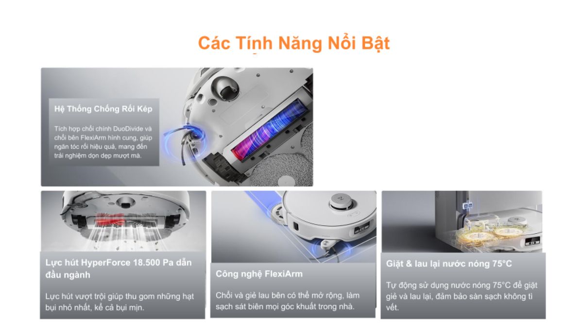 Robot hút bụi Roborock Q Revo Edge 5V1 Bảo hành tận nhà