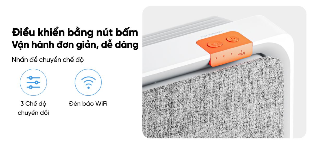Smartmi E1 máy lọc không khí diện tích 18m²