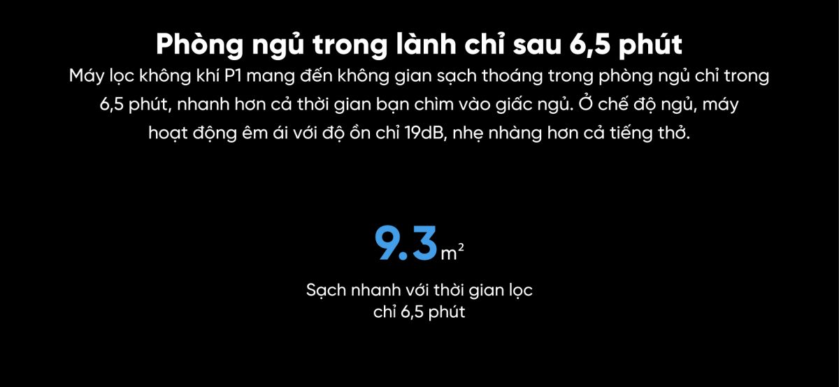 Smartmi P1 máy lọc không khí diện tích 30m²