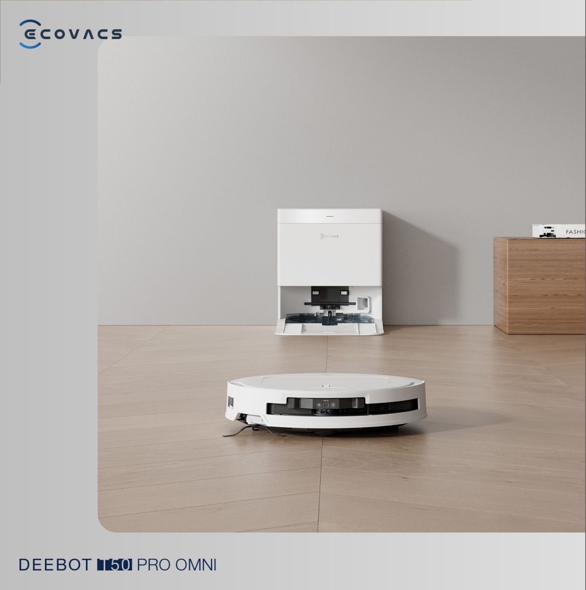 Robot hút bụi Ecovacs T50 Pro OMNI tự động cấp xả