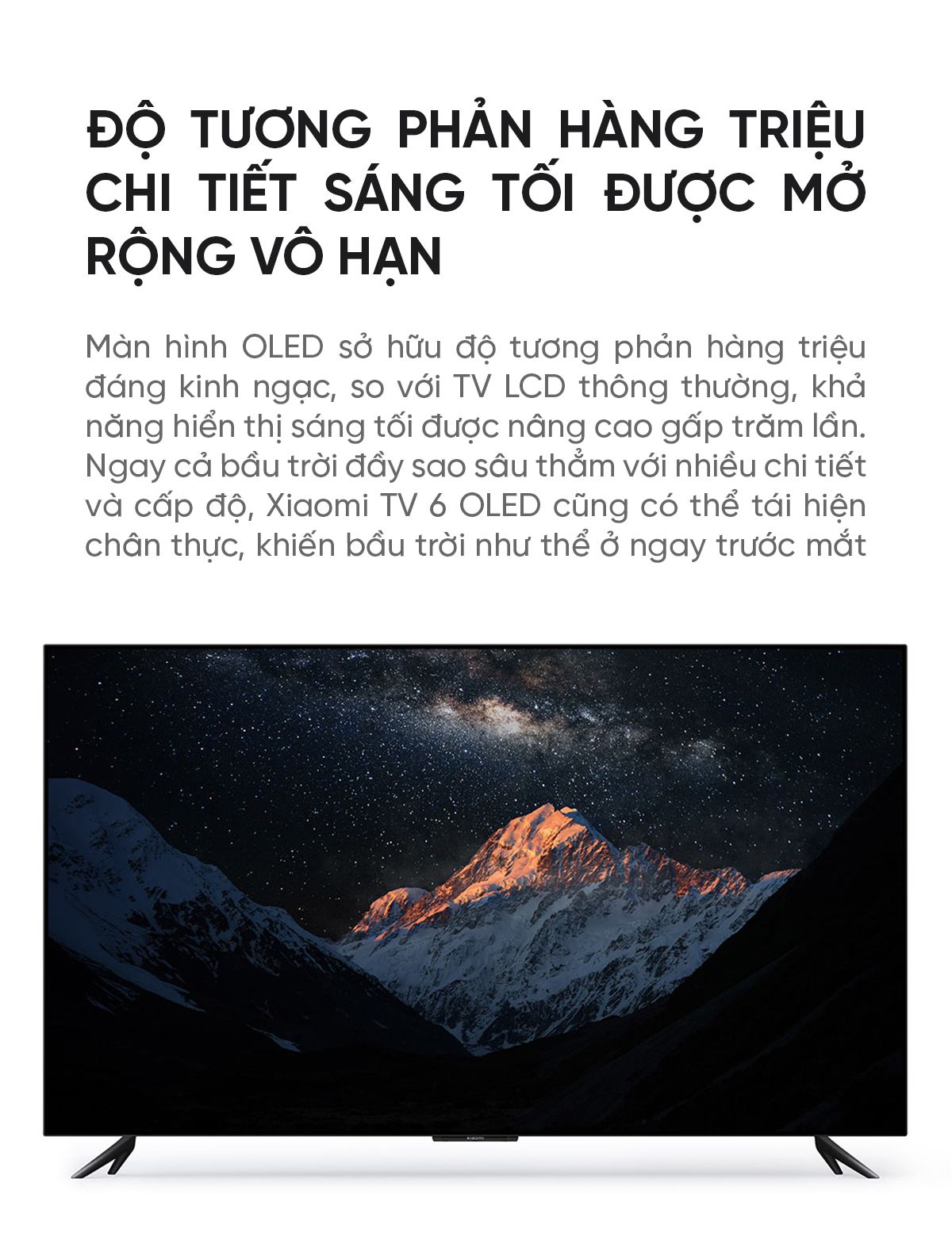 Tivi Xiaomi 6 OLED 65 Inch - 4K/60Hz - 3GB/32GB