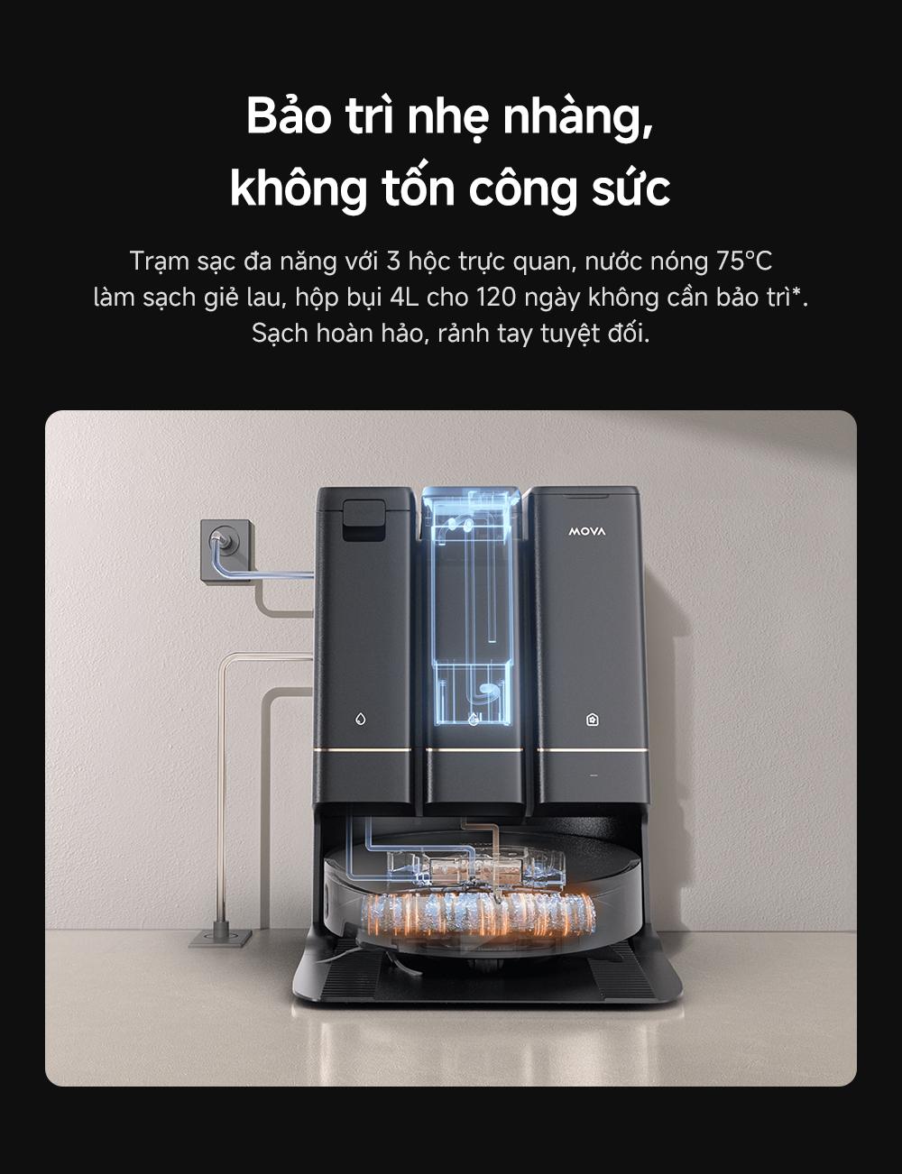 Robot hút bụi Mova Z50 Ultra