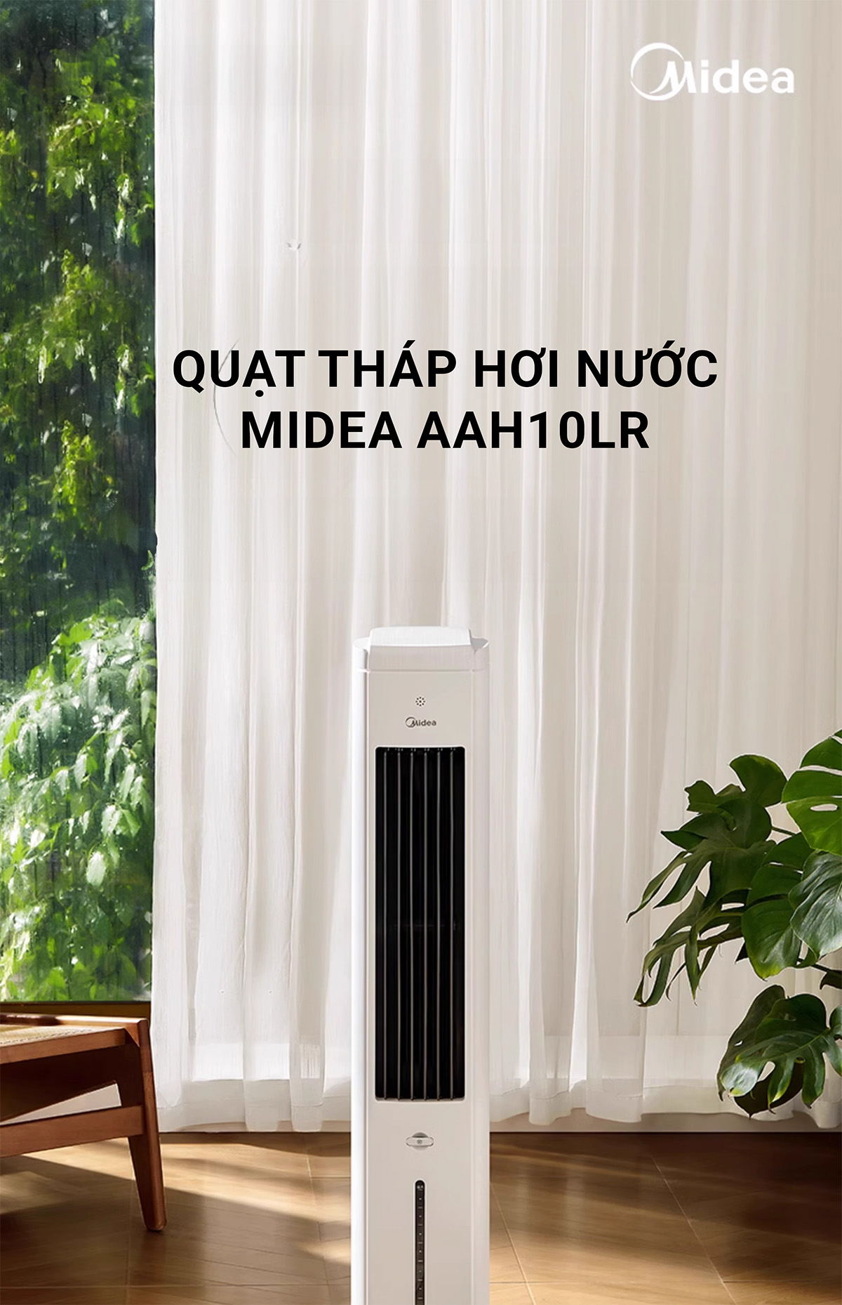 Midea AAH10LR quạt tháp, quạt hơi nước
