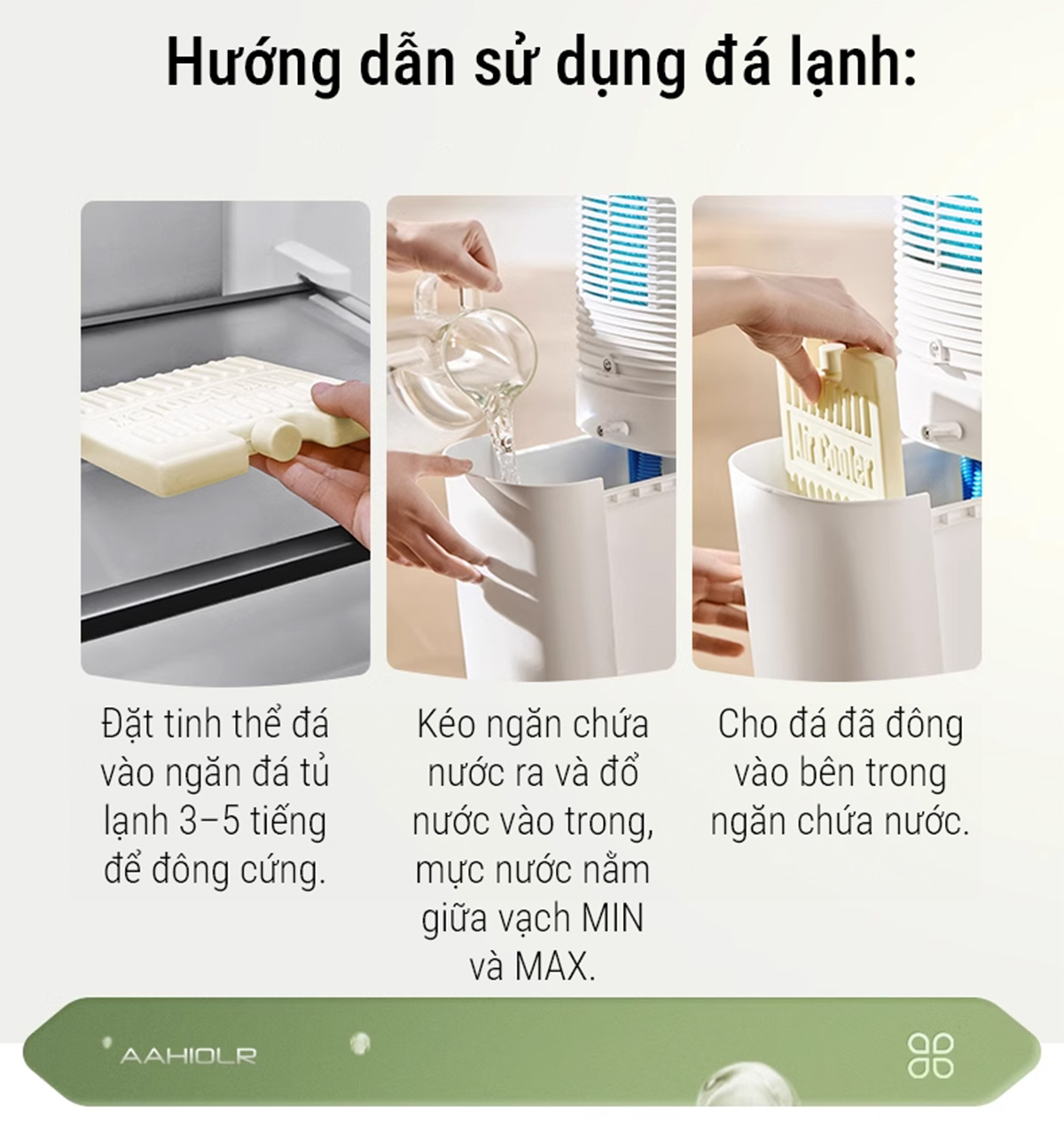 Midea AAH10LR quạt tháp, quạt hơi nước