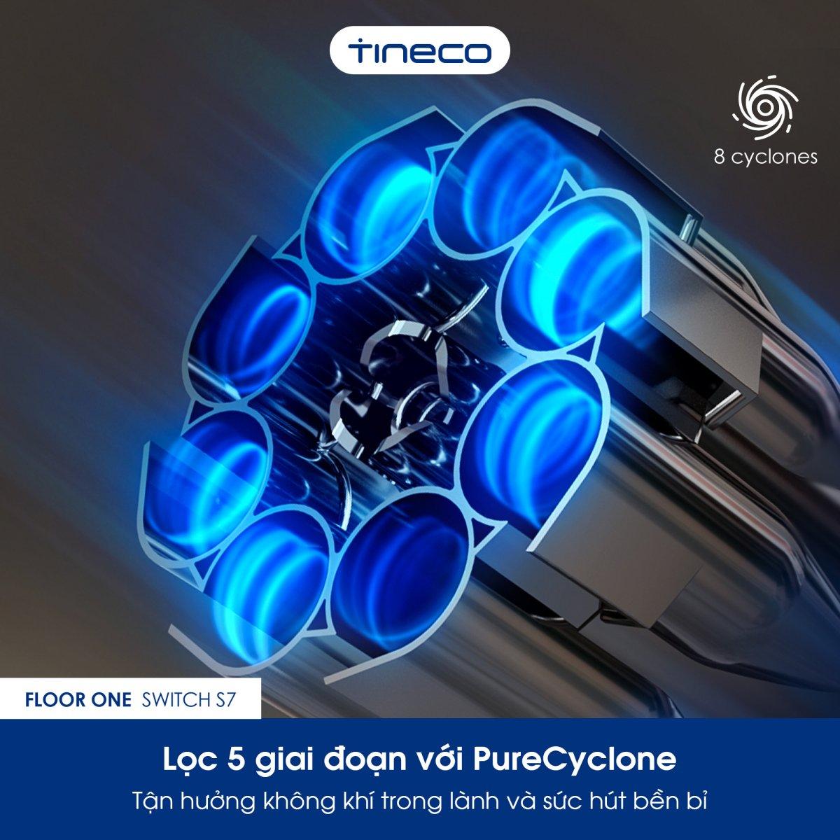 Tineco Floor One Switch S7 hút bụi và lau nhà 5 trong 1
