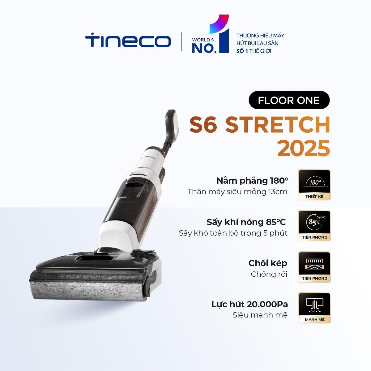 Tineco S6 Stretch【Mới 2025】gập nghiêng 180°