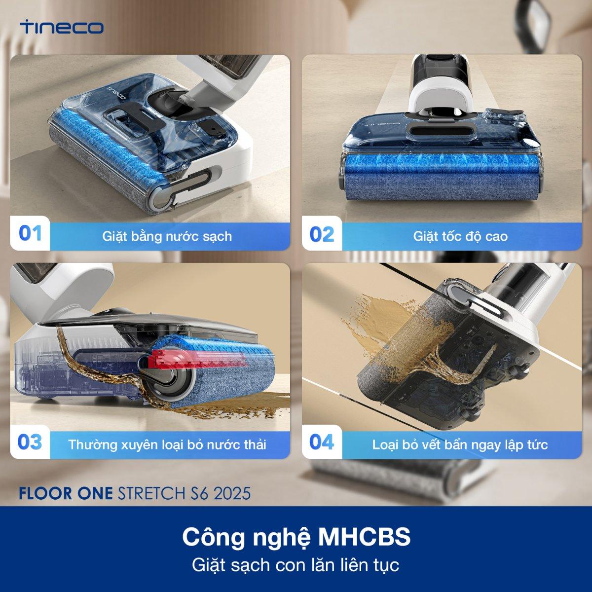 Tineco S6 Stretch【Mới 2025】gập nghiêng 180°