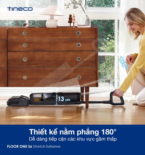 Tineco S6 Stretch Extreme gập nghiêng 180° - Ảnh 2