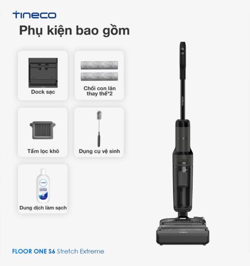 Tineco S6 Stretch Extreme gập nghiêng 180° - Ảnh 12