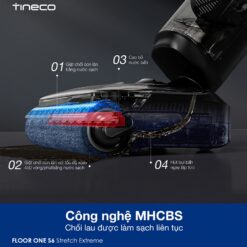Tineco S6 Stretch Extreme gập nghiêng 180°