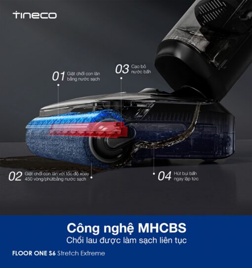 Tineco S6 Stretch Extreme gập nghiêng 180° - Ảnh 11