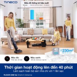 Tineco S6 Stretch Extreme gập nghiêng 180°