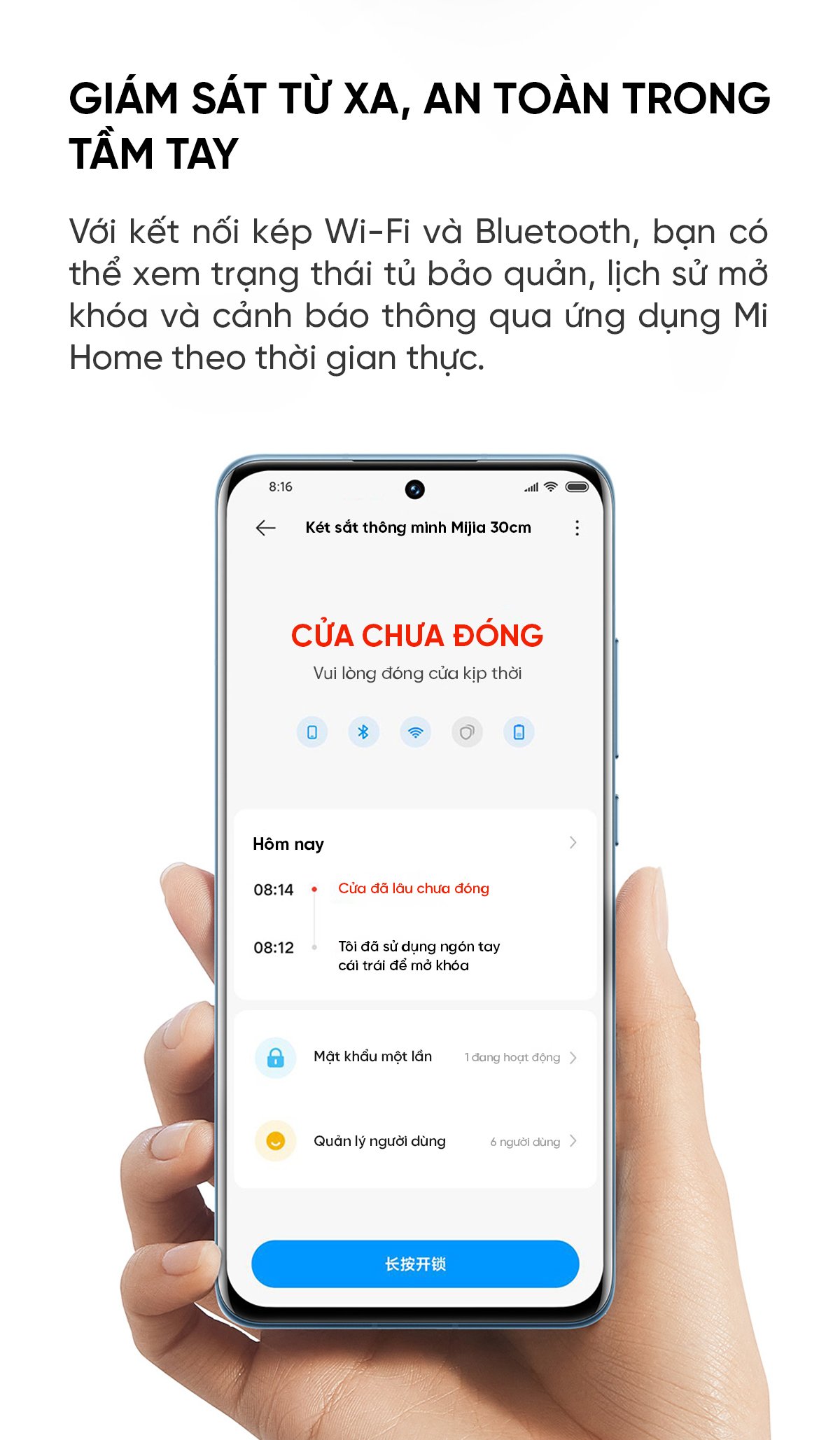 Xiaomi Mijia BGX-5/X1-303 két sắt Xiaomi kết nối App
