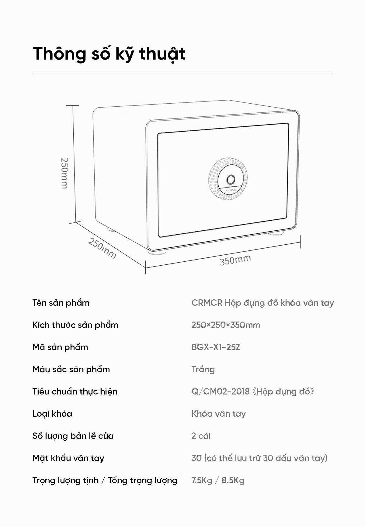 Két sắt Xiaomi thông minh BGX-X1-25Z