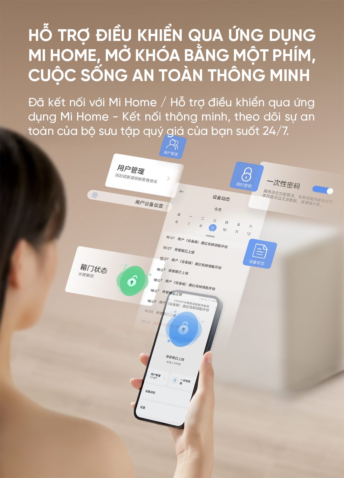 Két sắt Xiaomi thông minh Kawaii CB2207
