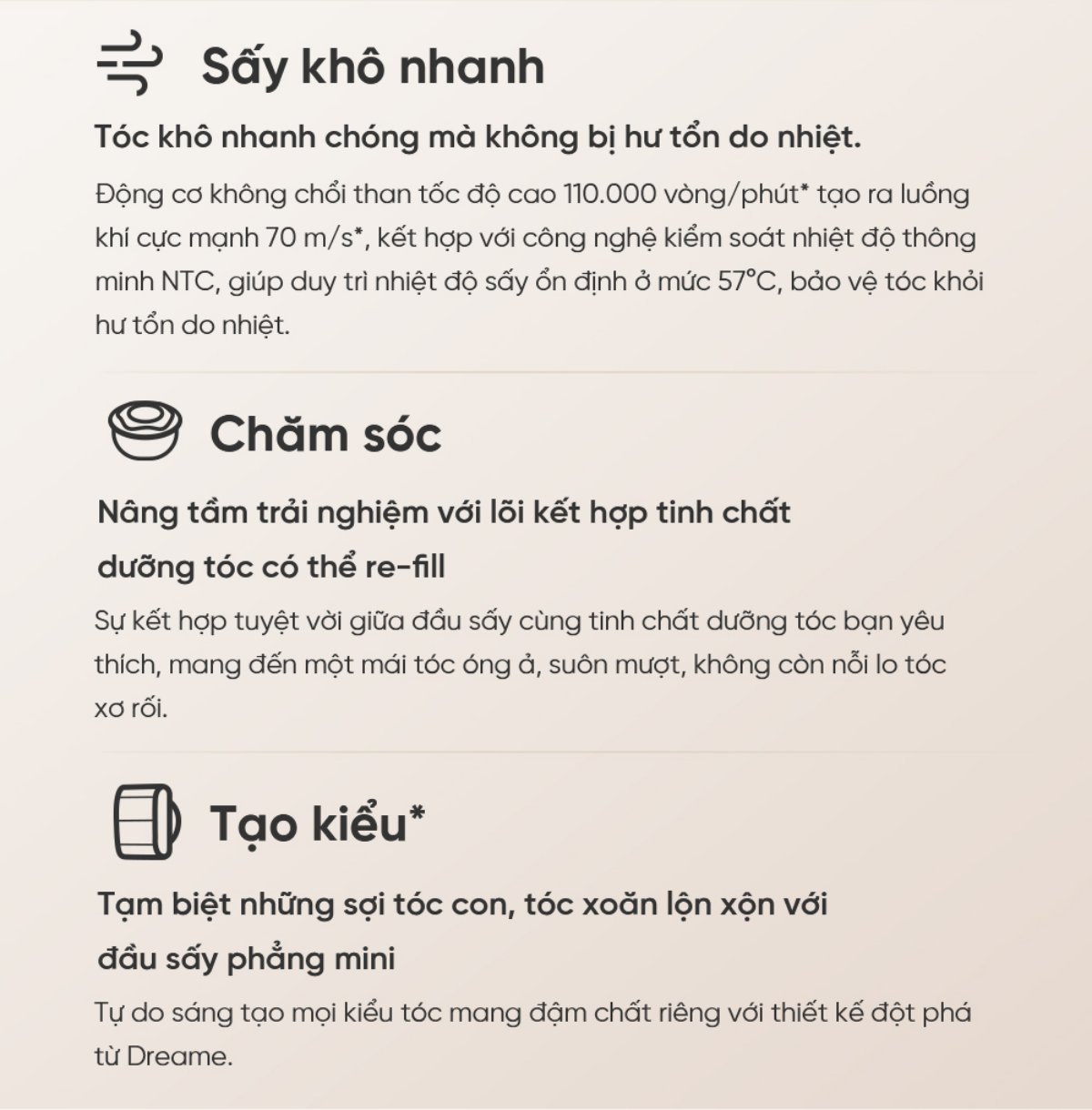 Dreame Hair Glory Pro máy sấy tóc tốc độ cao