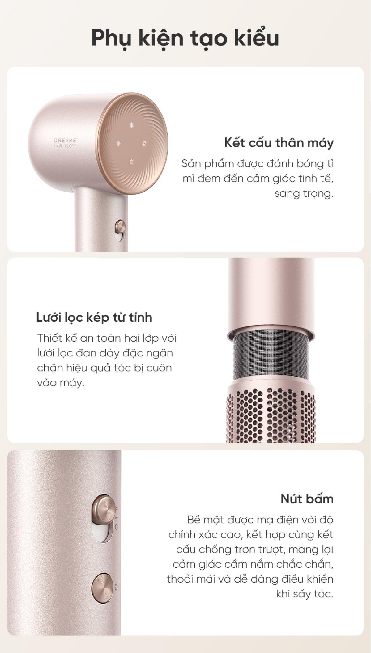 Dreame Hair Glory Pro máy sấy tóc tốc độ cao