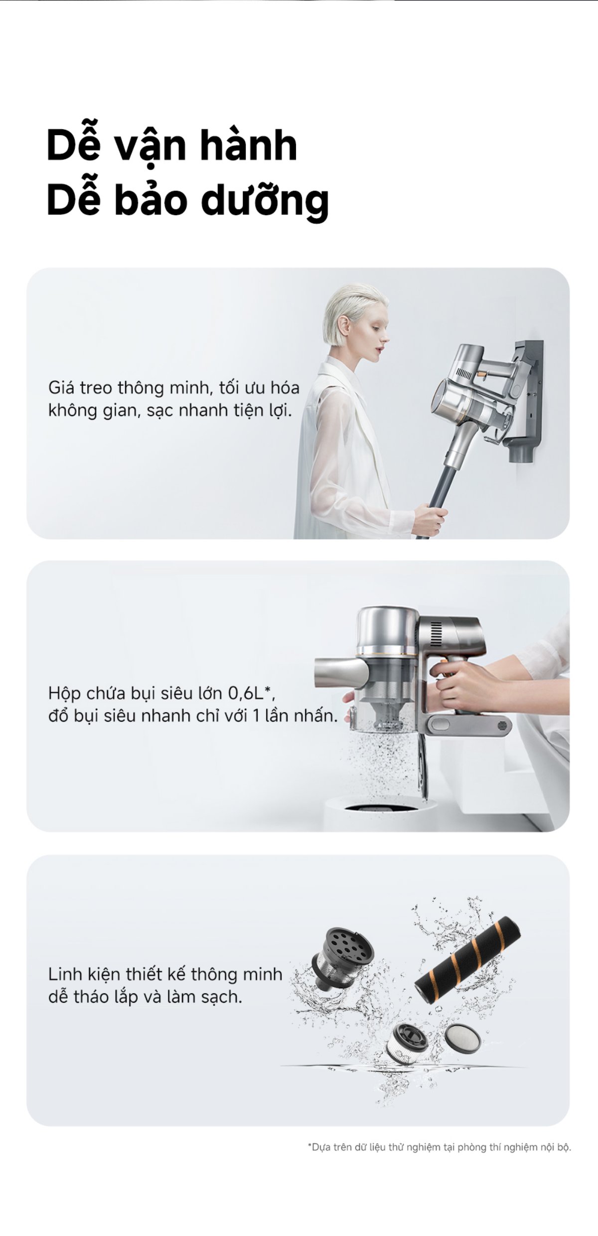 Máy hút bụi cầm tay không dây Dreame V18S Aqua