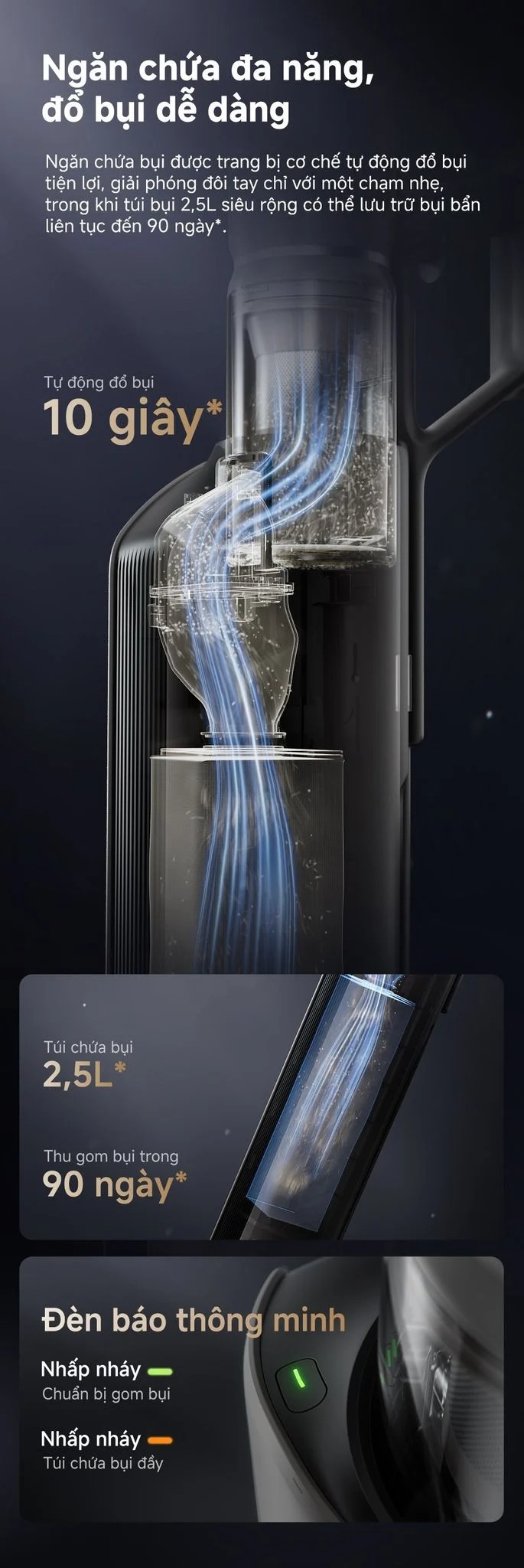 Máy hút bụi cầm tay không dây Dreame Z10S Station