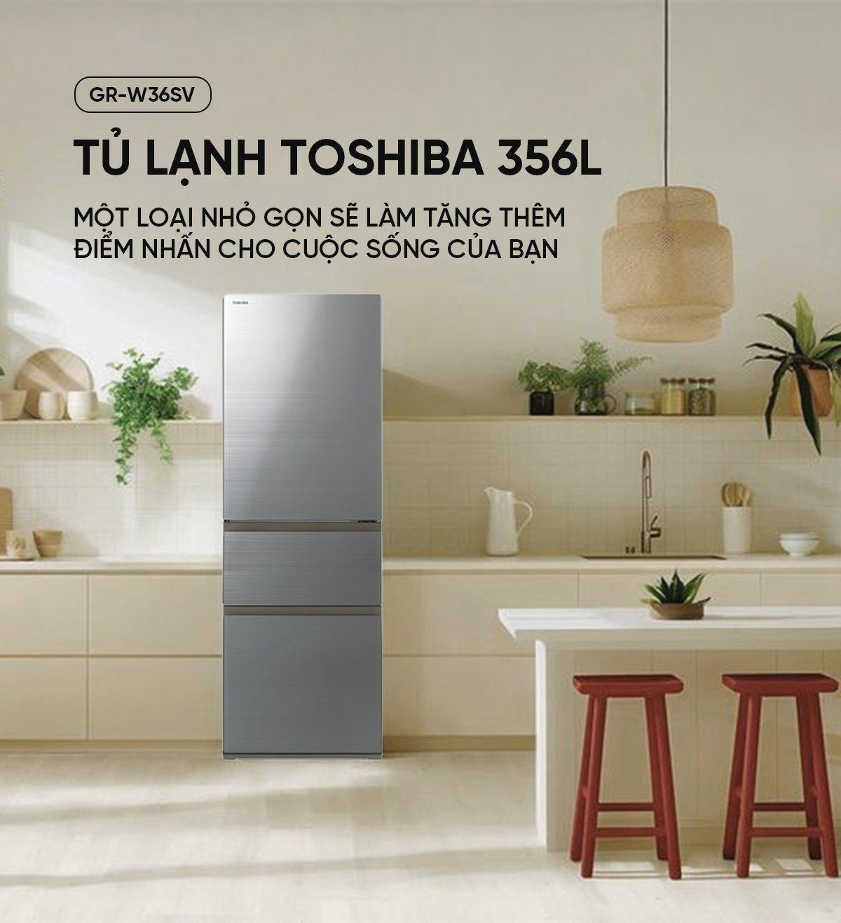 Tủ lạnh Toshiba GR-W36SV 356L