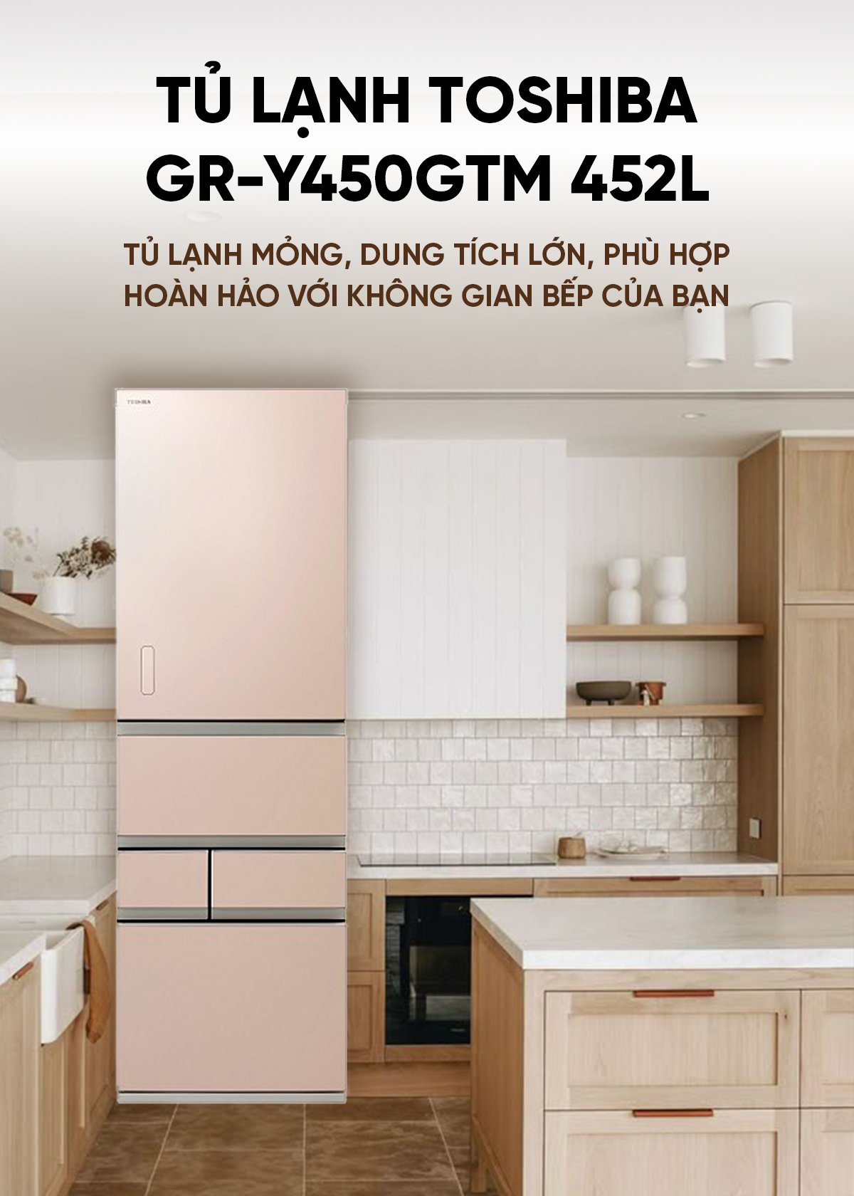 Tủ lạnh Toshiba GR-Y450GTM 452L