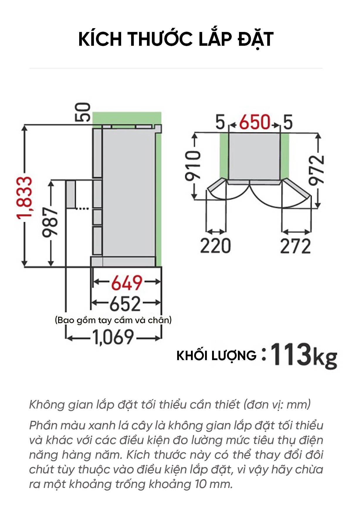Tủ lạnh Toshiba GR-Y460FZ 461L