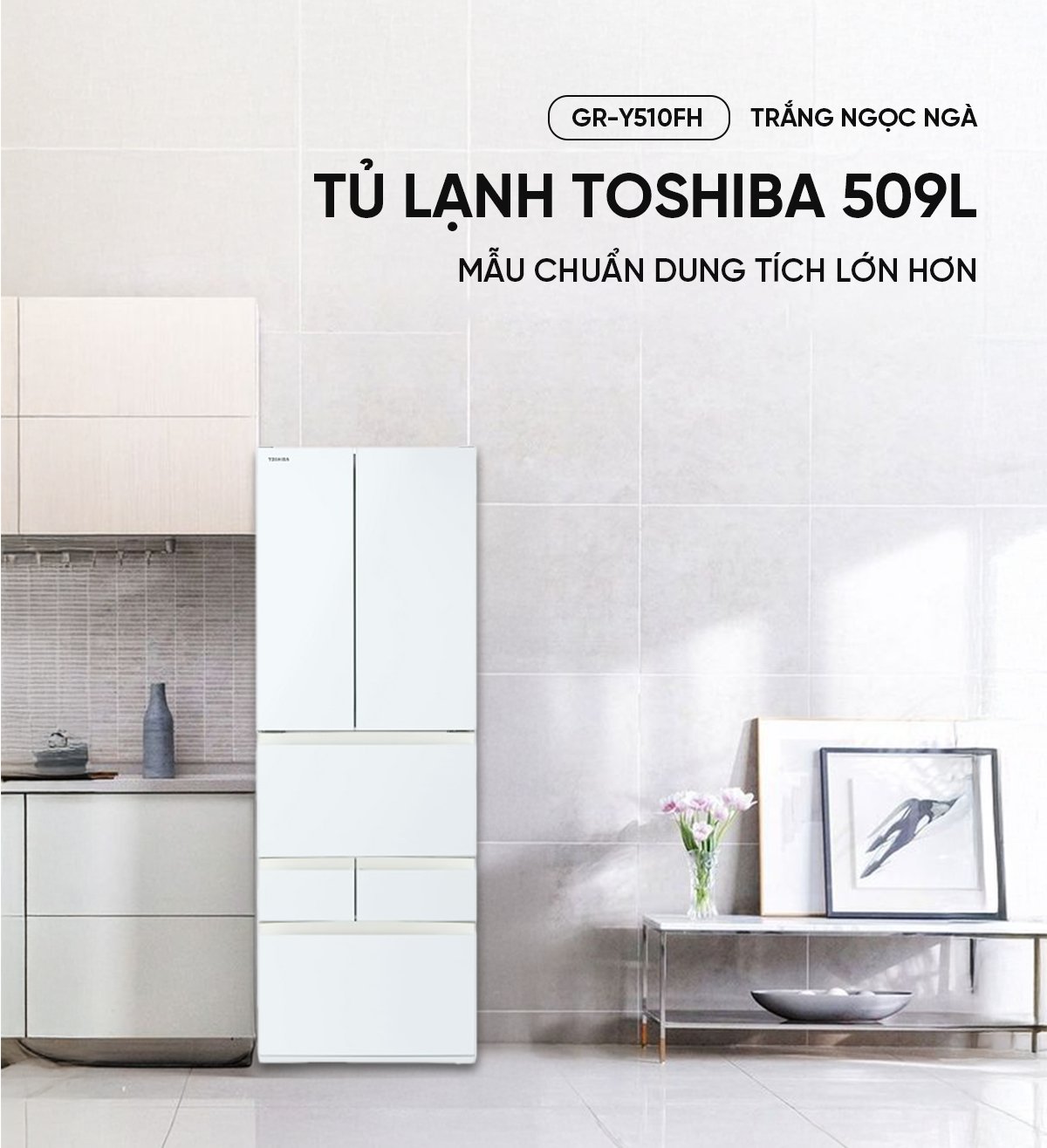 Tủ lạnh Toshiba GR-Y510FH 509L
