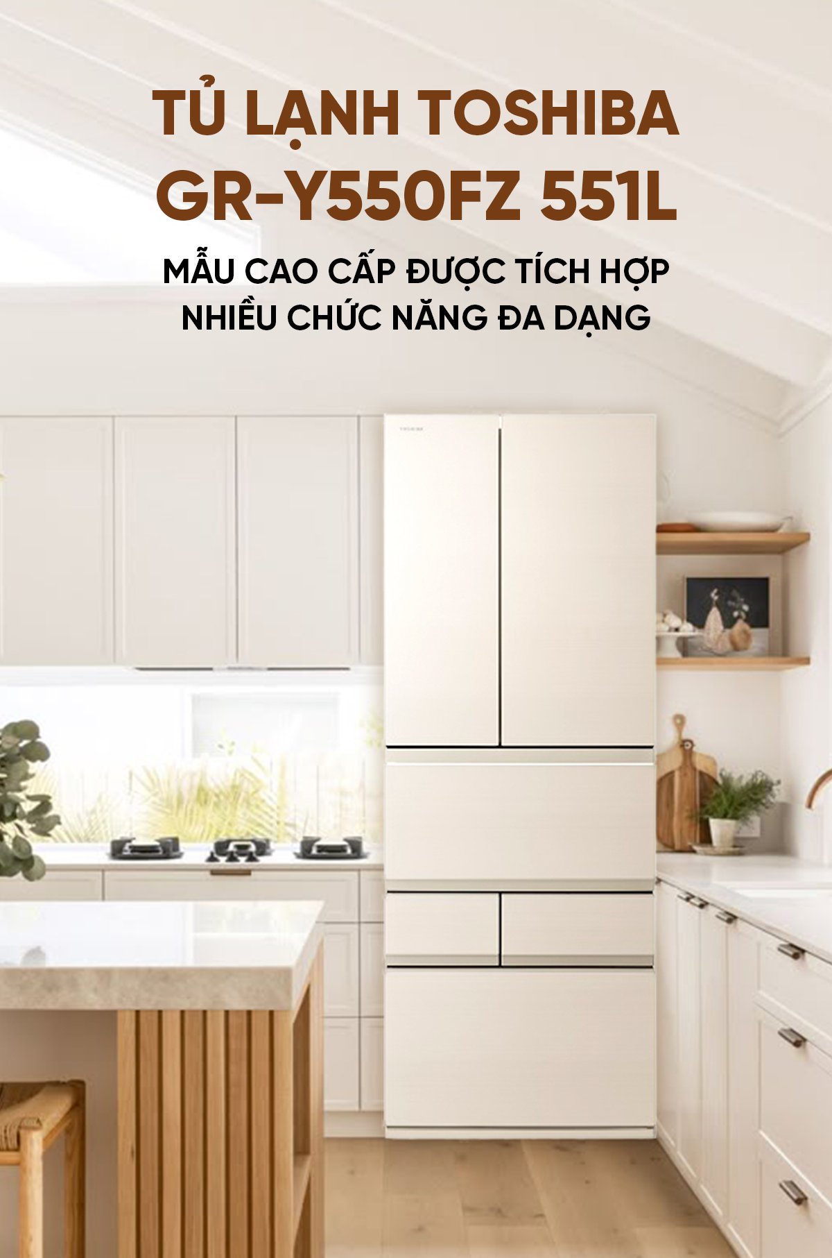 Tủ lạnh Toshiba GR-Y550FZ 551L