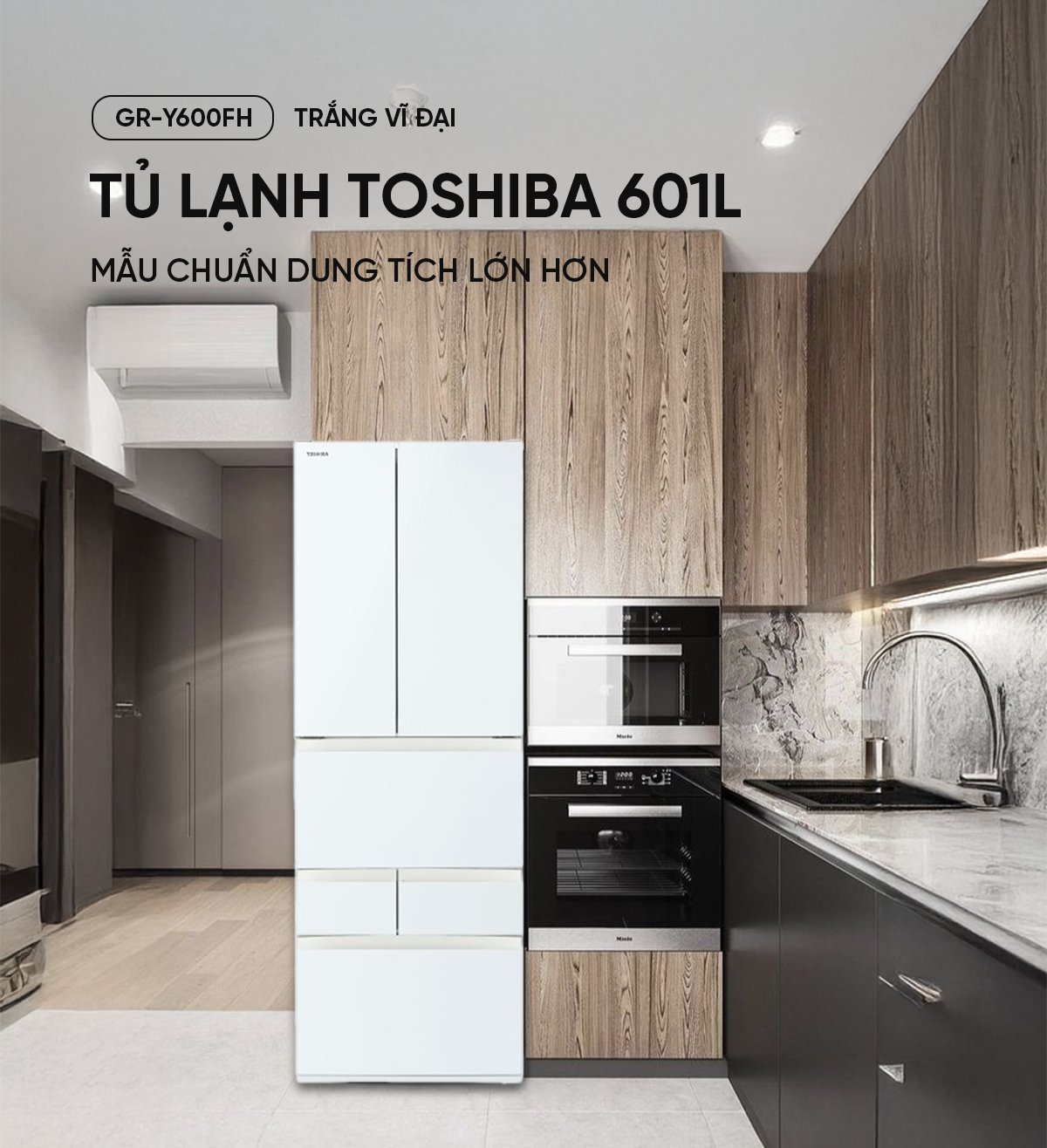 Tủ lạnh Toshiba GR-Y600FH 601L
