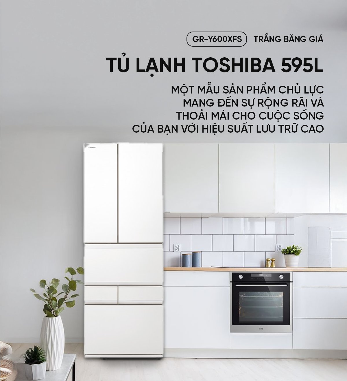 Tủ lạnh Toshiba GR-Y600XFS 595L