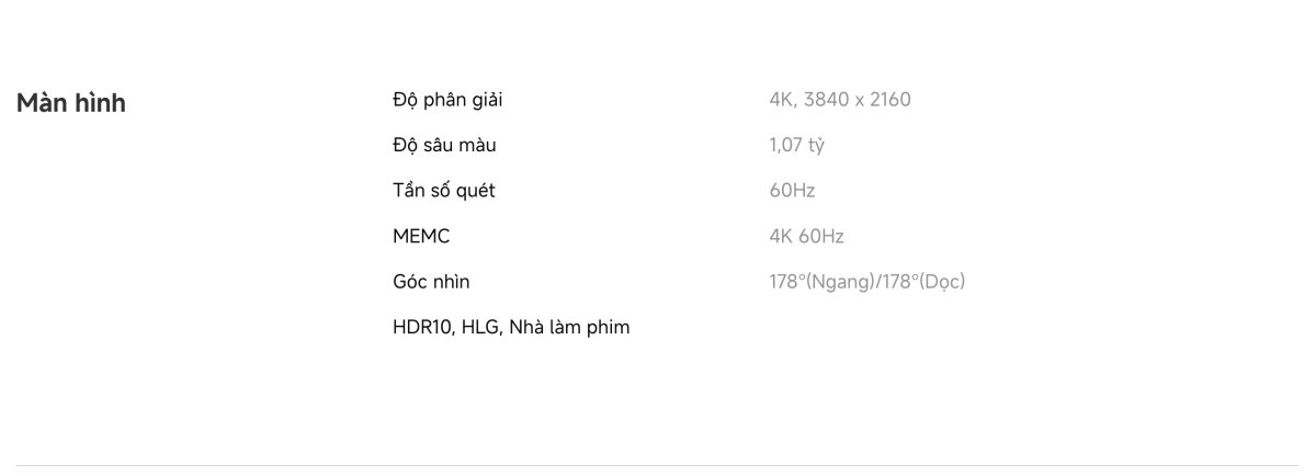 Tivi Xiaomi A 55 Inch - 2026 Bản Quốc Tế - 4K/60Hz - 2GB/8GB