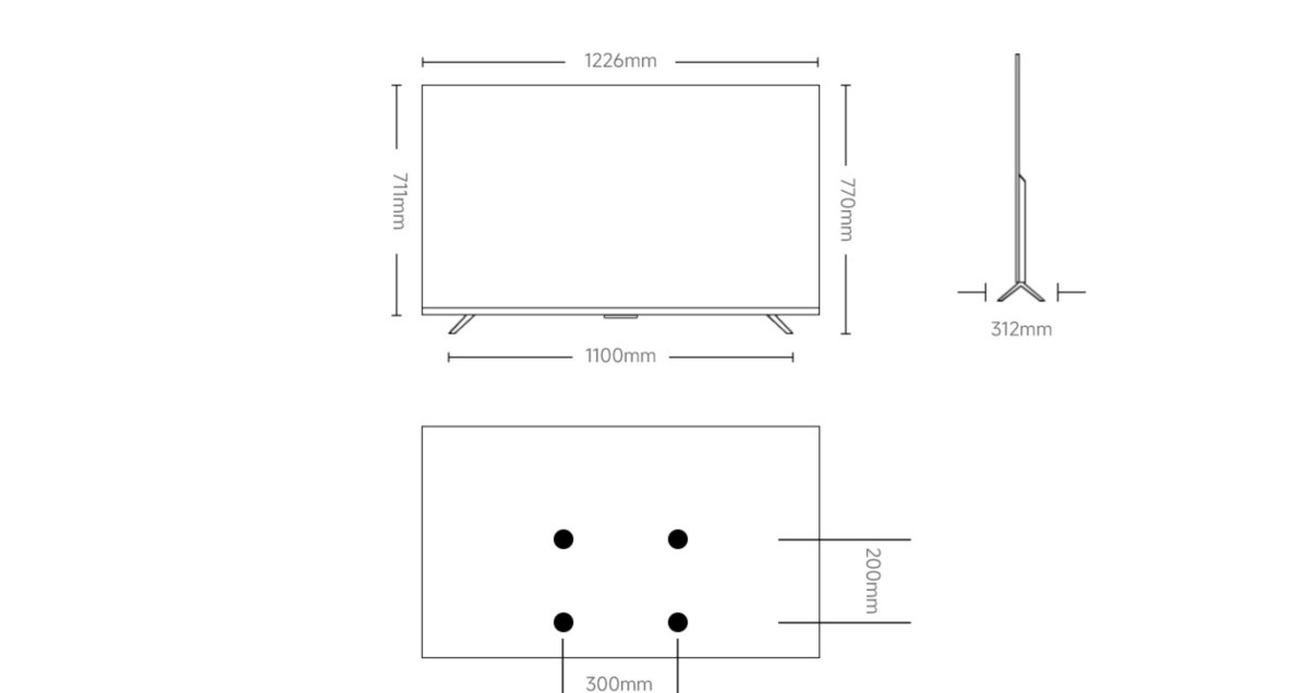 Tivi Xiaomi A 55 Inch - 2026 Bản Quốc Tế - 4K/60Hz - 2GB/8GB
