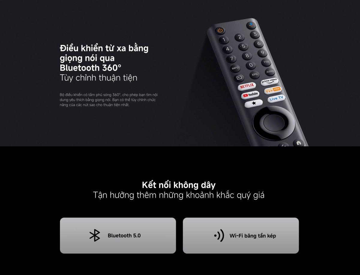 Tivi Xiaomi A 65 Inch - 2026 Bản Quốc Tế - 4K/60Hz - 2GB/8GB