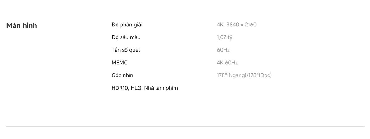 Tivi Xiaomi A 65 Inch - 2026 Bản Quốc Tế - 4K/60Hz - 2GB/8GB
