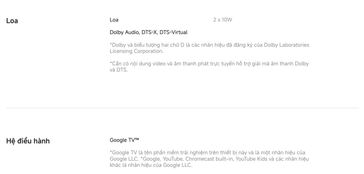 Tivi Xiaomi A 65 Inch - 2026 Bản Quốc Tế - 4K/60Hz - 2GB/8GB