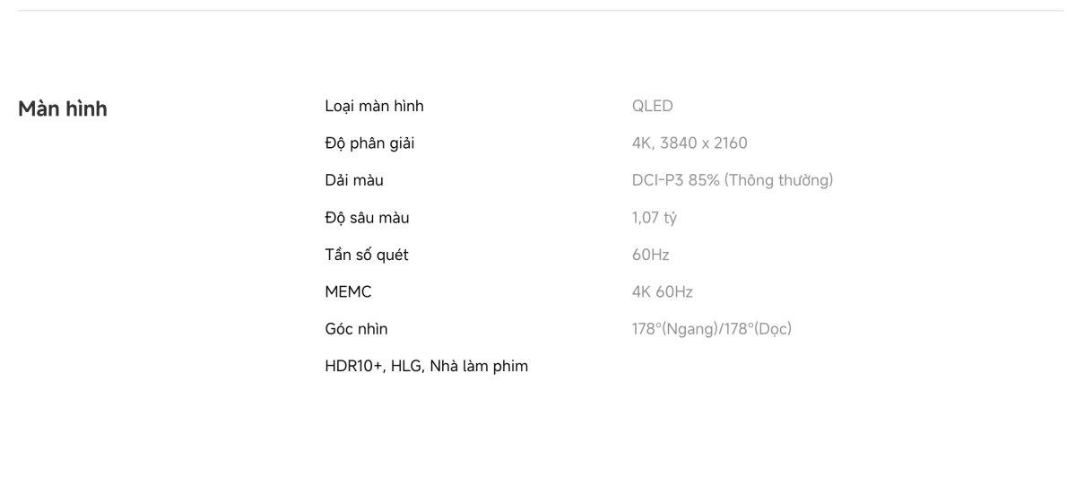 Tivi Xiaomi A Pro 43 Inch - 2026 Bản Quốc Tế - QLED 4K/60Hz - 2GB/8GB