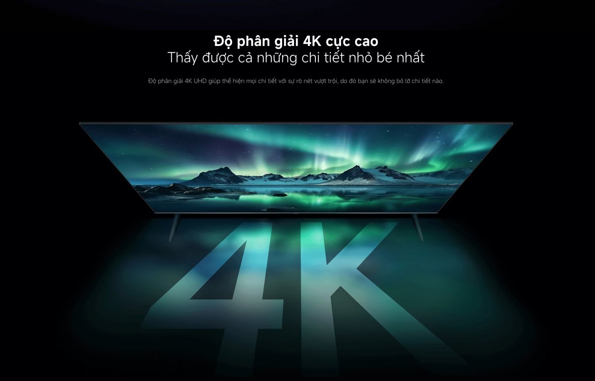 Tivi Xiaomi A Pro 43 Inch - 2026 Bản Quốc Tế - QLED 4K/60Hz - 2GB/8GB