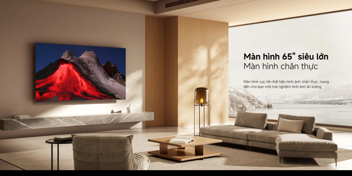 Tivi Xiaomi A Pro 65 Inch - 2026 Bản Quốc Tế - QLED 4K/60Hz - 2GB/8GB