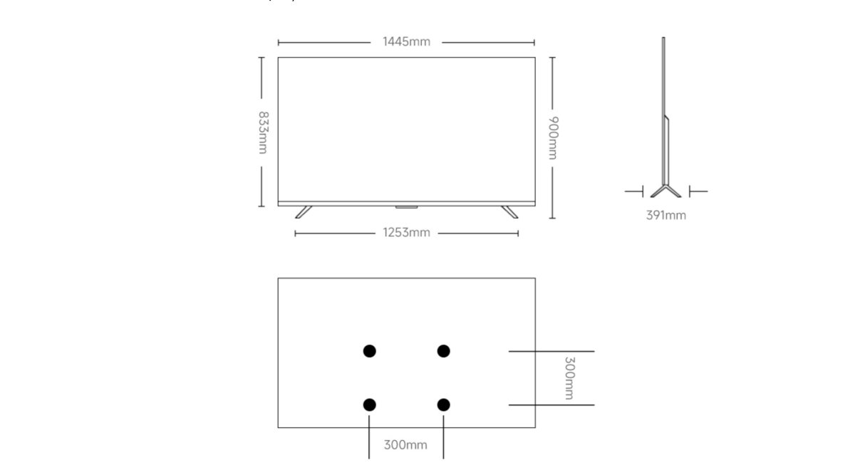 Tivi Xiaomi A Pro 65 Inch - 2026 Bản Quốc Tế - QLED 4K/60Hz - 2GB/8GB