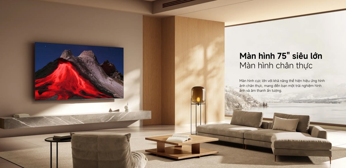 Tivi Xiaomi A Pro 75 Inch - 2026 Bản Quốc Tế - QLED 4K/60Hz - 2GB/8GB