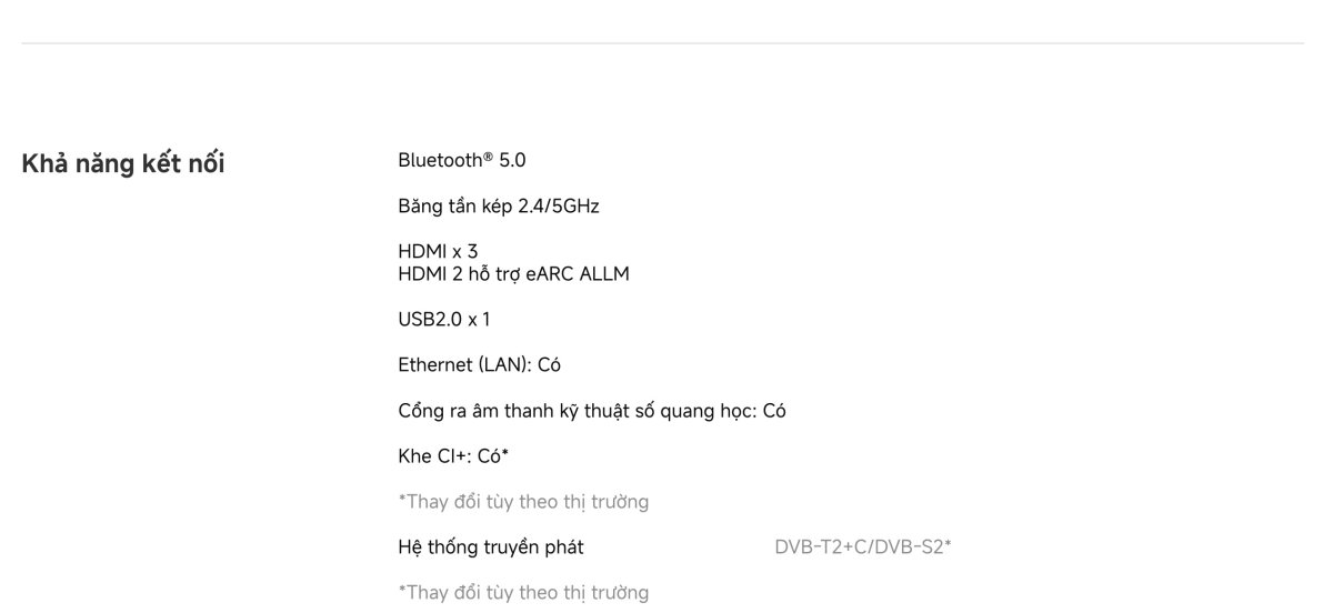Tivi Xiaomi A Pro 75 Inch - 2026 Bản Quốc Tế - QLED 4K/60Hz - 2GB/8GB