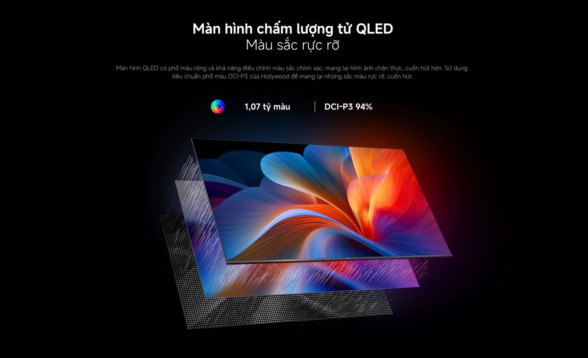 Tivi Xiaomi A Pro 75 Inch - 2026 Bản Quốc Tế - QLED 4K/60Hz - 2GB/8GB