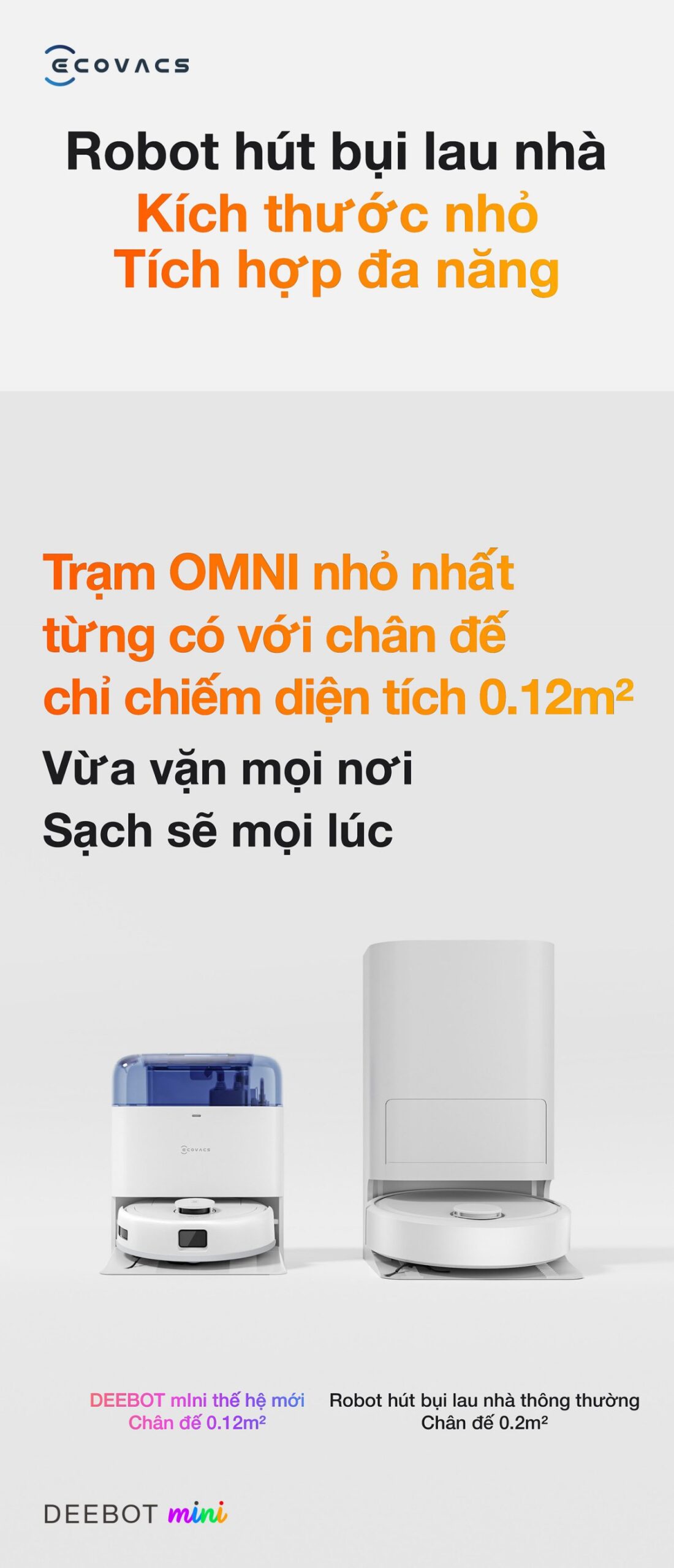 Robot hút bụi Ecovacs Mini