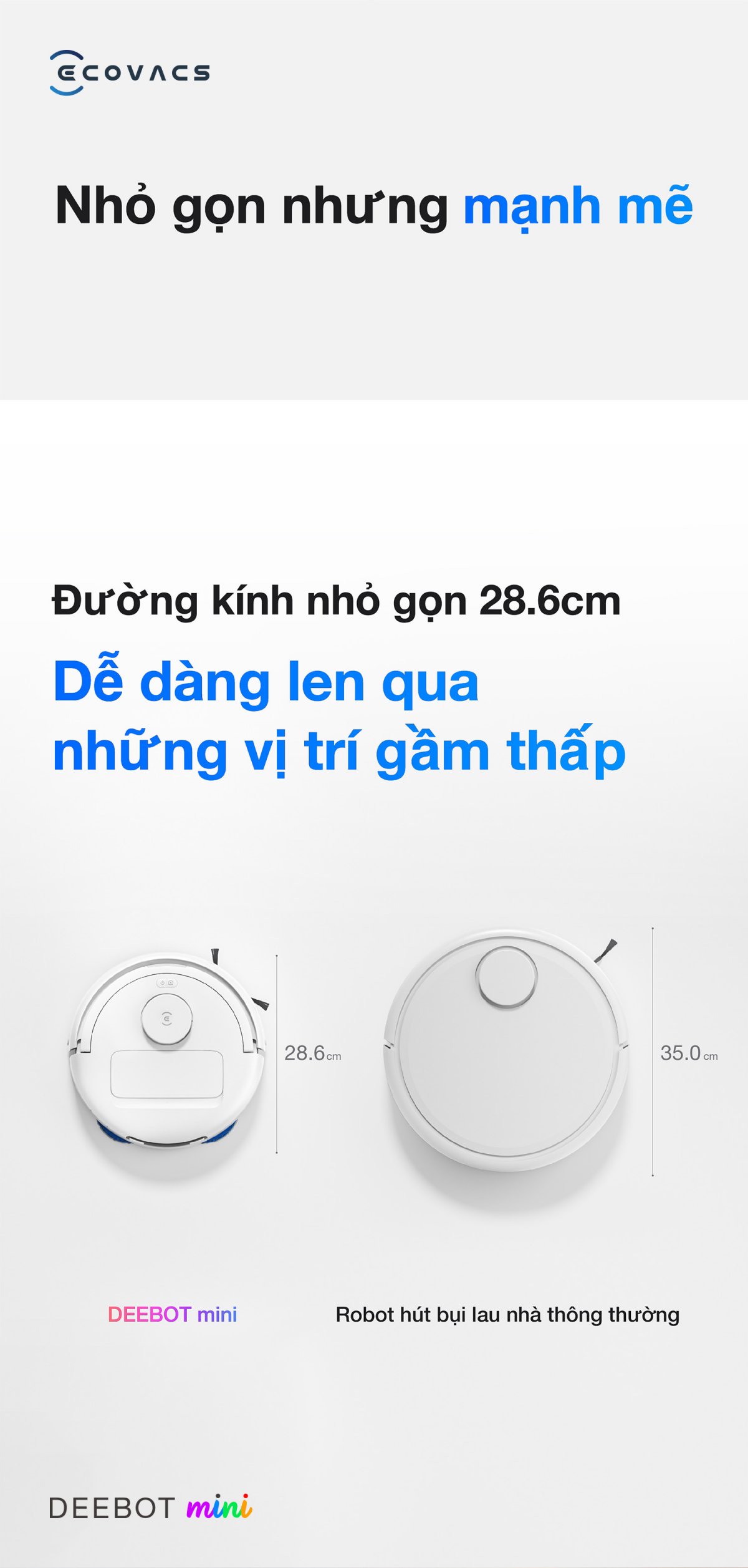 Robot hút bụi Ecovacs Mini