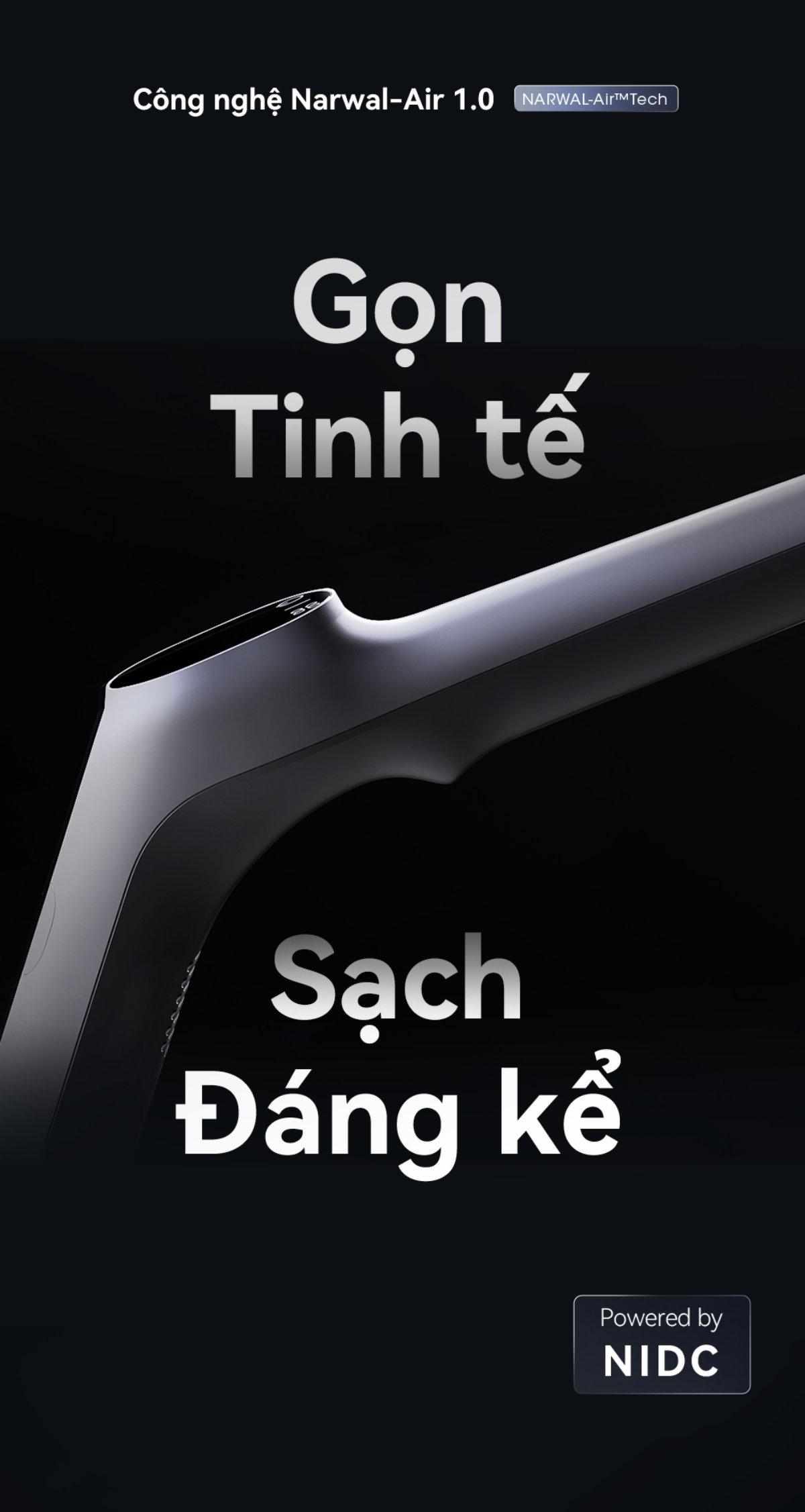 Narwal S20 gập nghiêng 180°