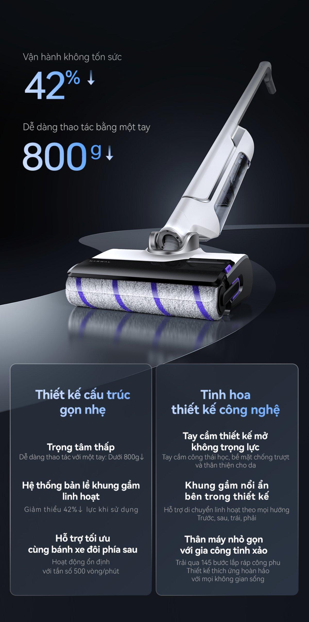 Narwal S20 gập nghiêng 180°