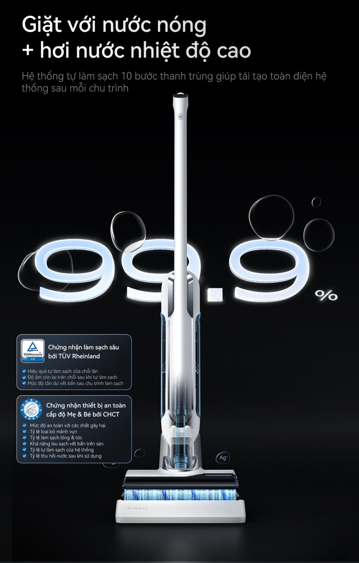 Narwal S20 gập nghiêng 180°