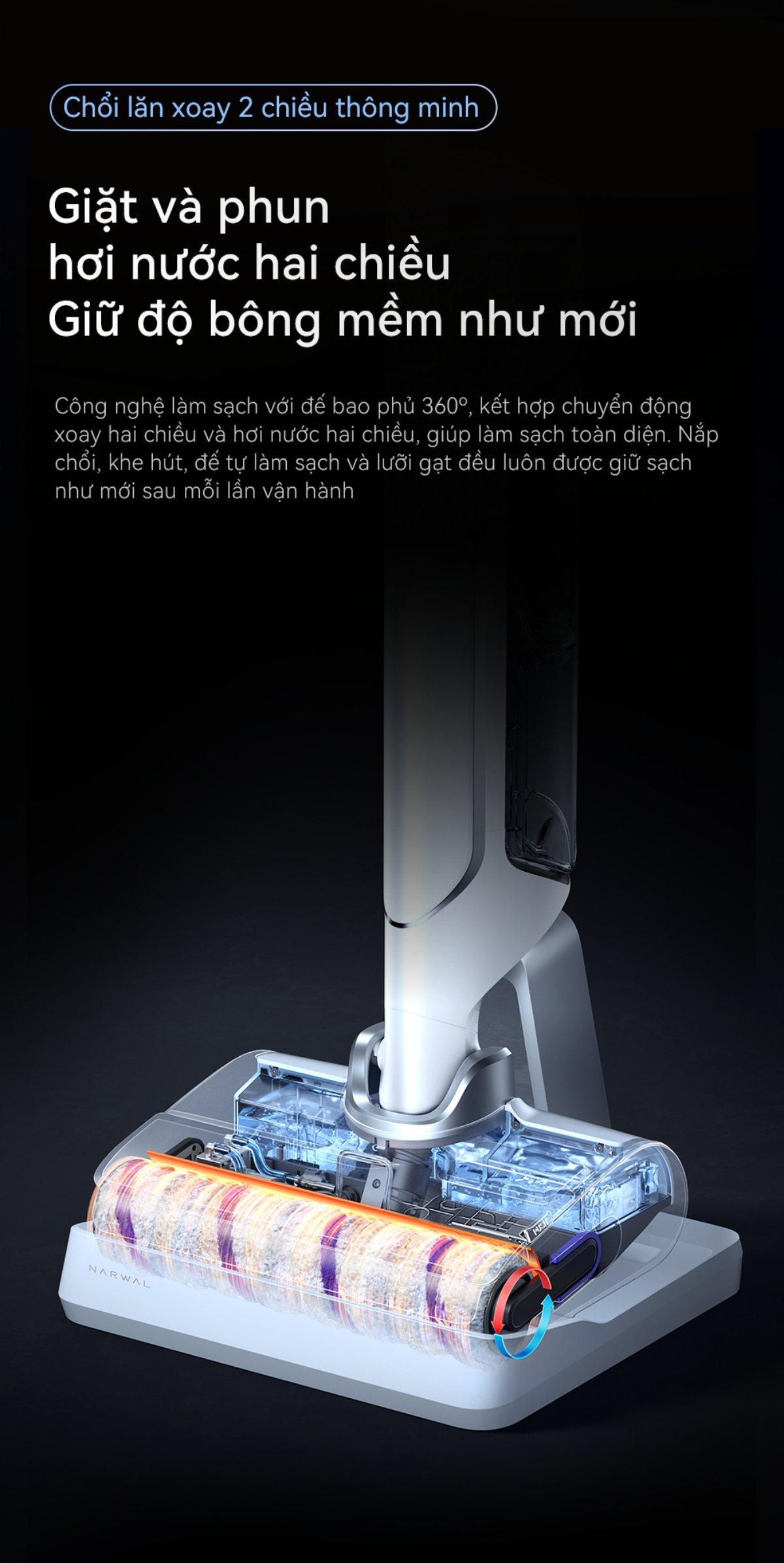 Narwal S20 gập nghiêng 180°