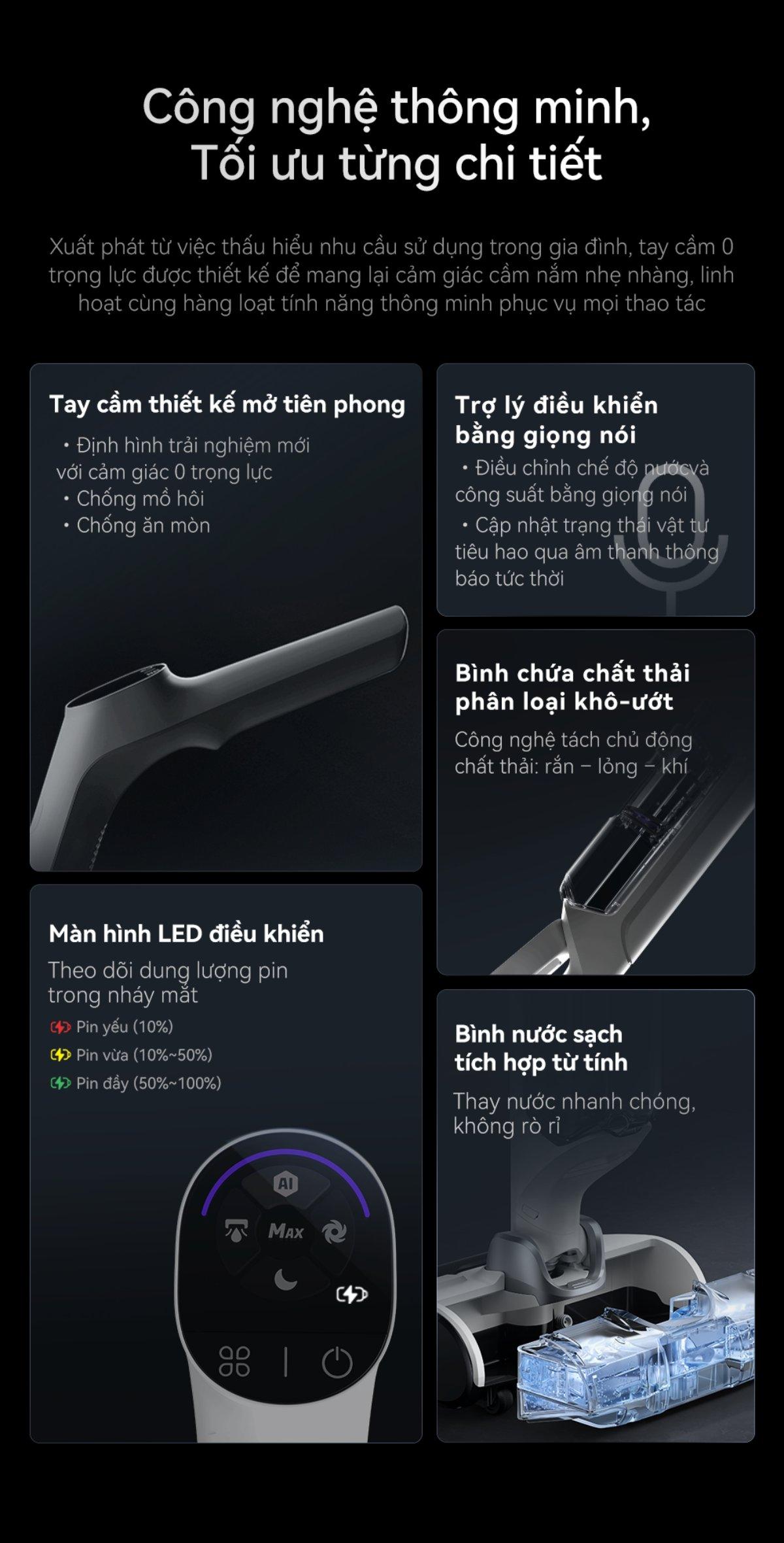 Narwal S20 gập nghiêng 180°