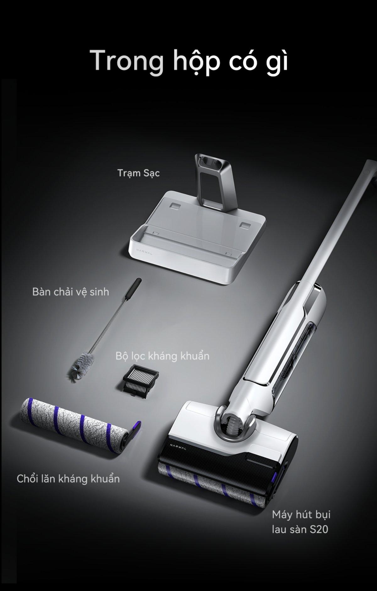 Narwal S20 gập nghiêng 180°